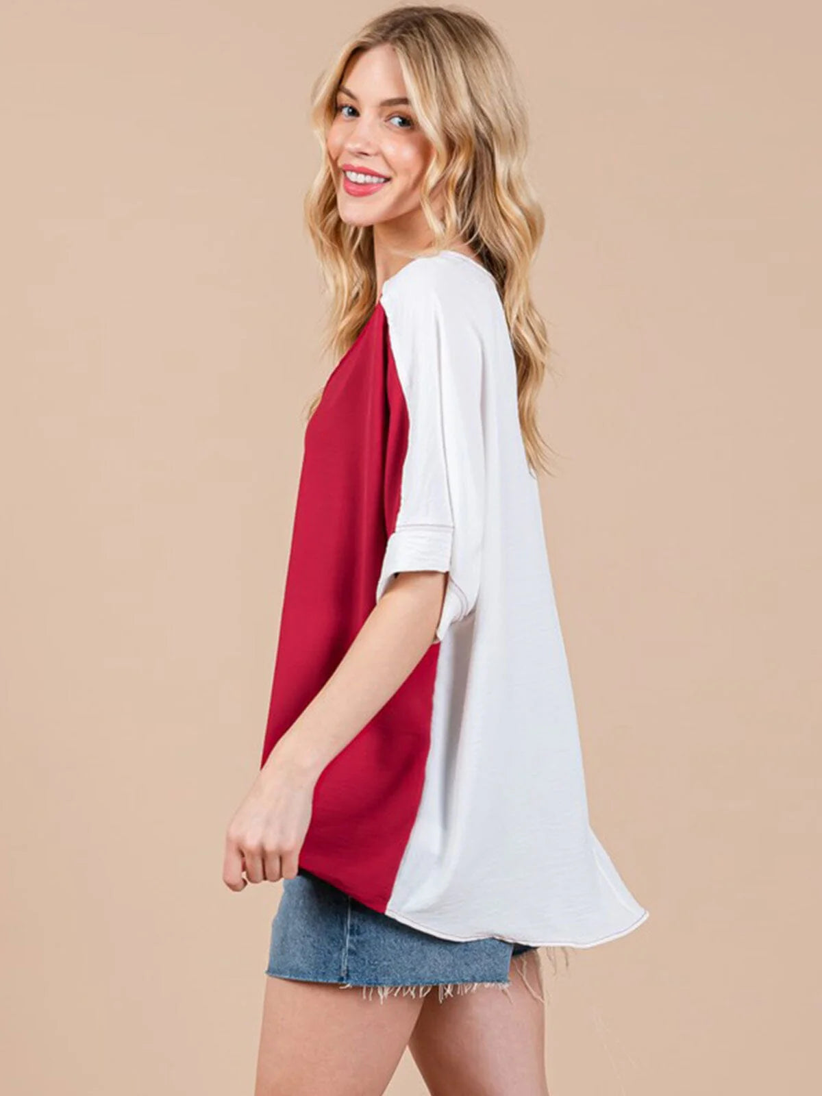 Game Day Colorblock Tunic Top 9039