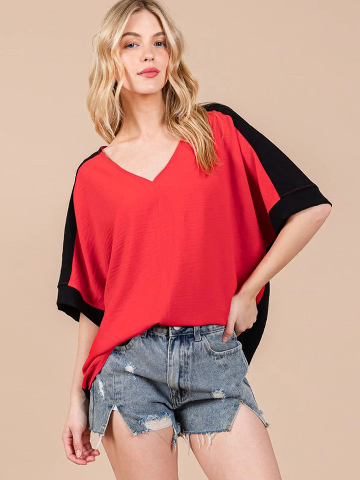 Game Day Colorblock Tunic Top 9039