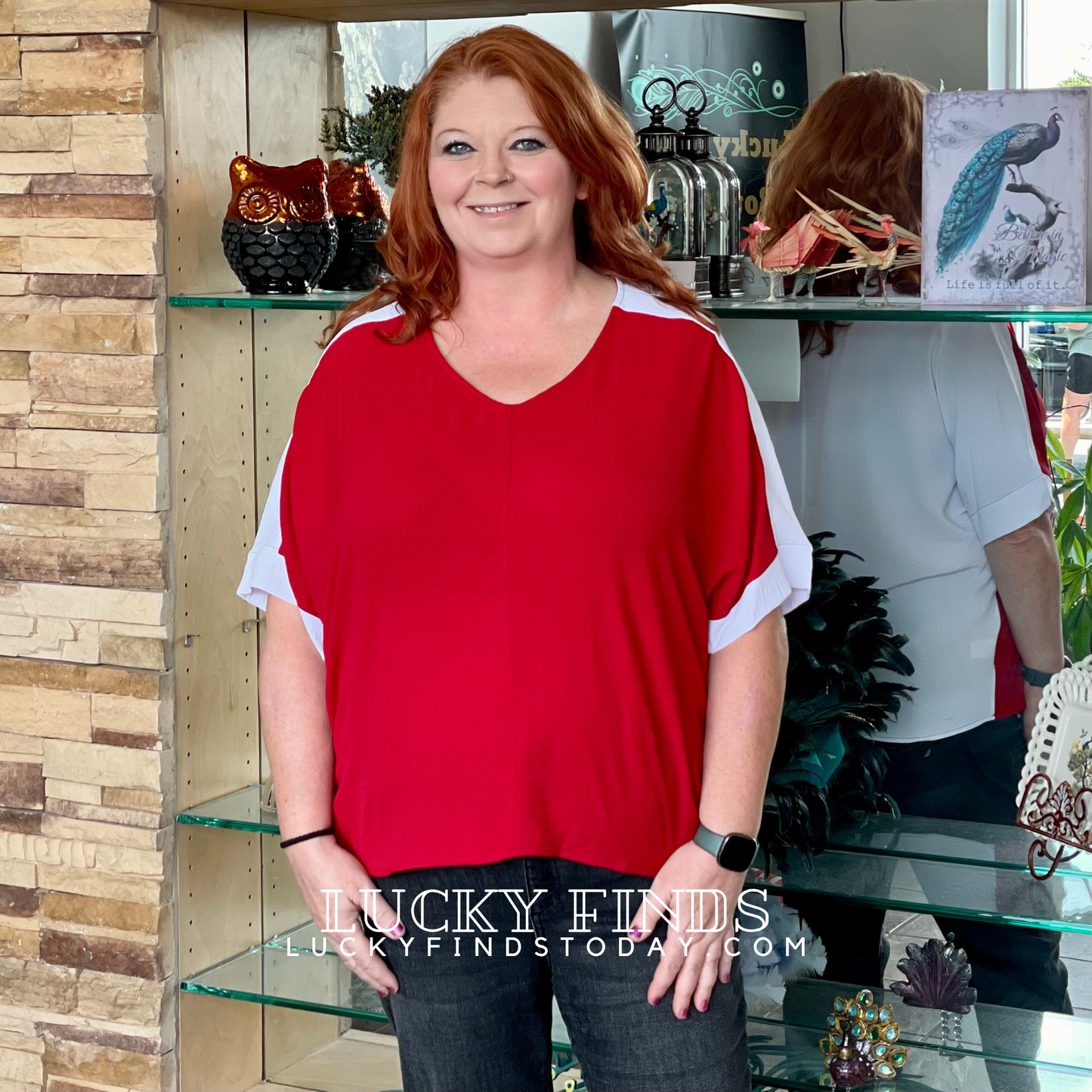 Game Day Colorblock Tunic Top 9039