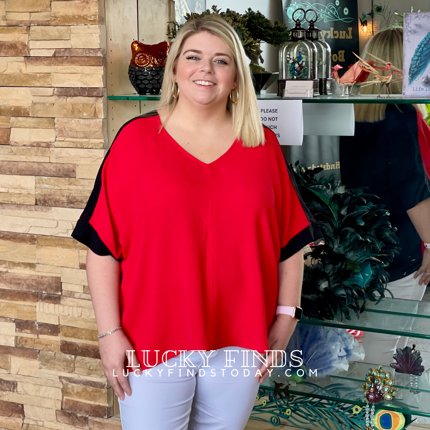Game Day Colorblock Tunic Top 9039