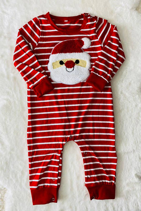 K182 Christmas santa patch romper