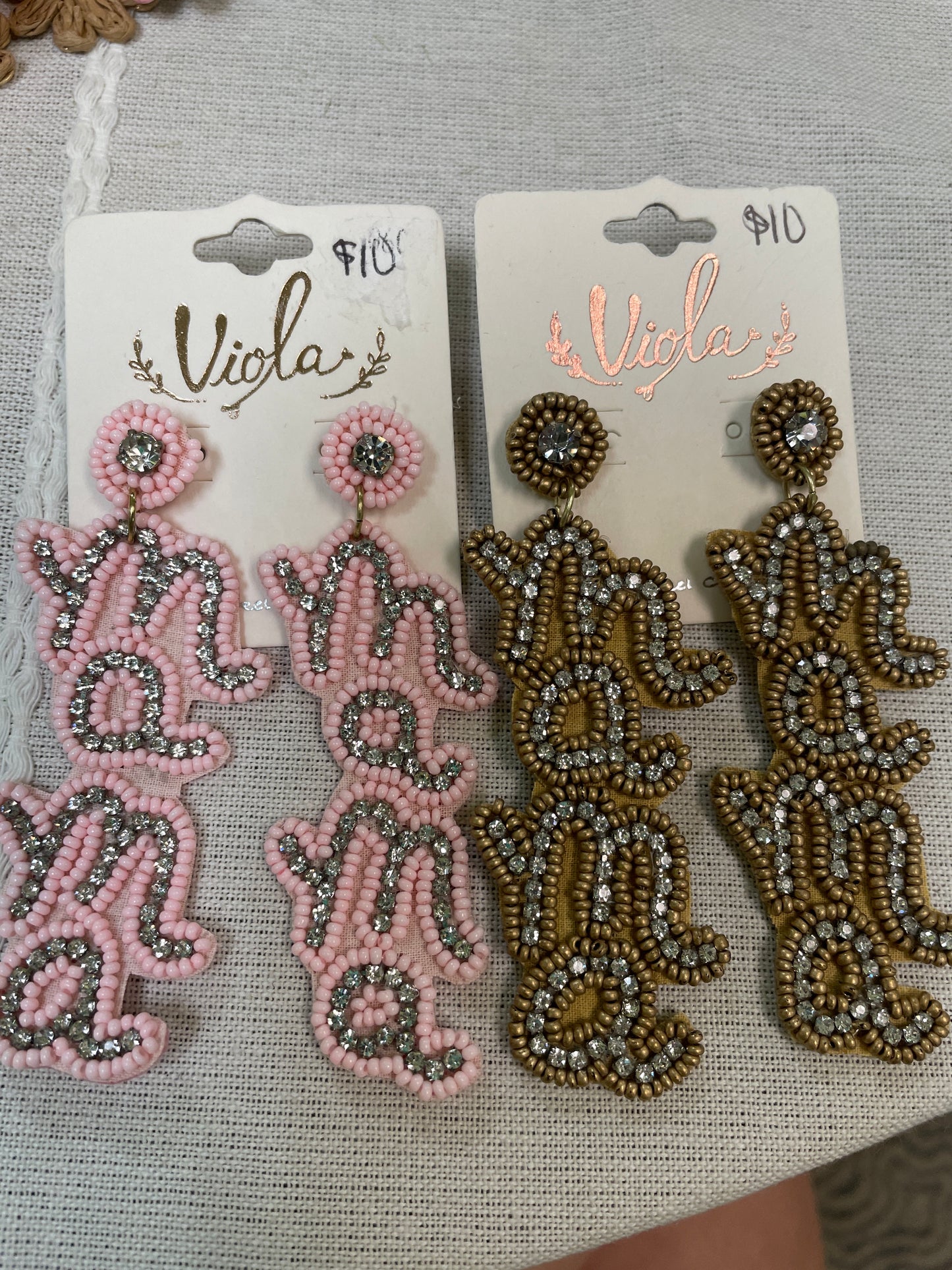 S316 sparkle MAMA earrings