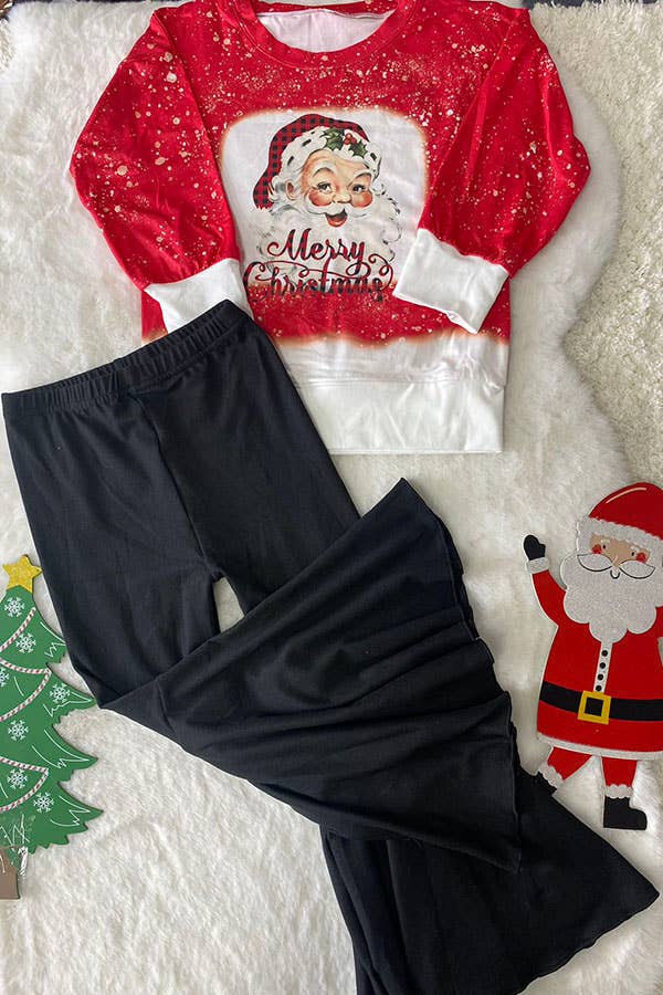 K180 Merry Christmas girls pants set