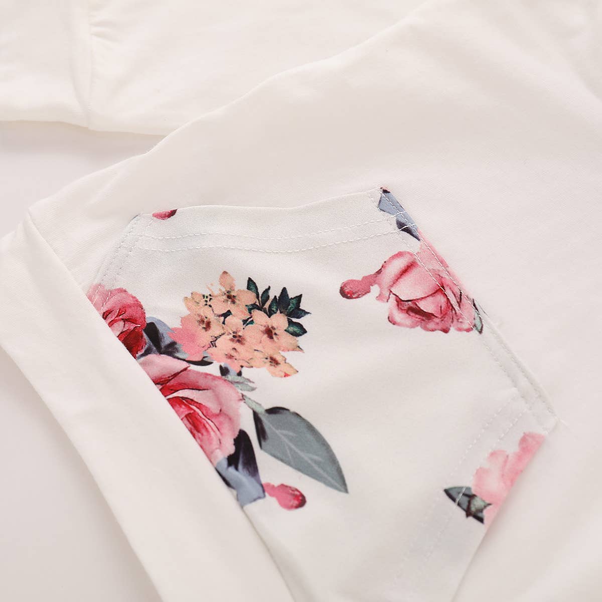 K132 Floral Hoodie/Pants/Headband Set