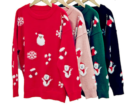 Santa Snow Flake Sweater A216
