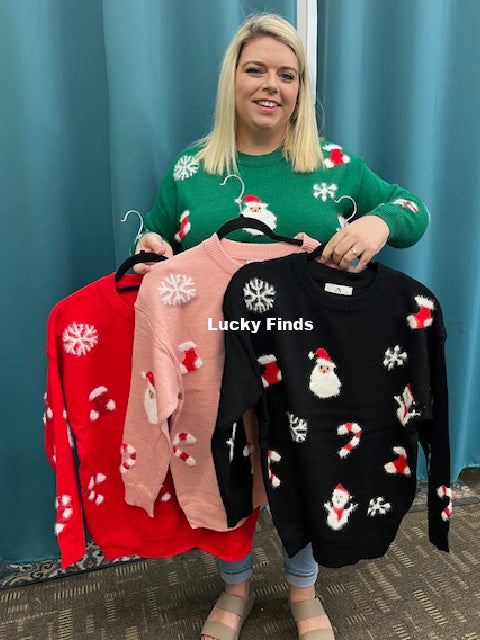Santa Snow Flake Sweater A216