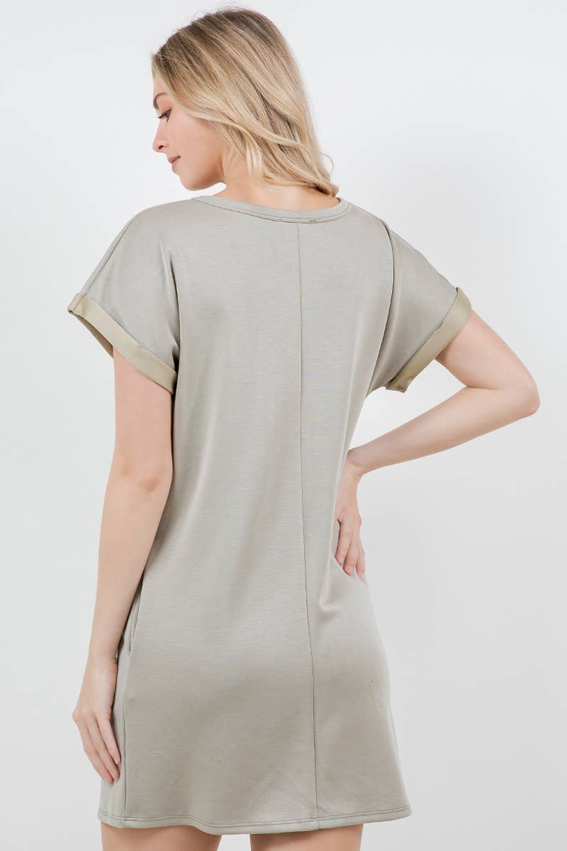 Young Scuba T-Shirt Dress A278