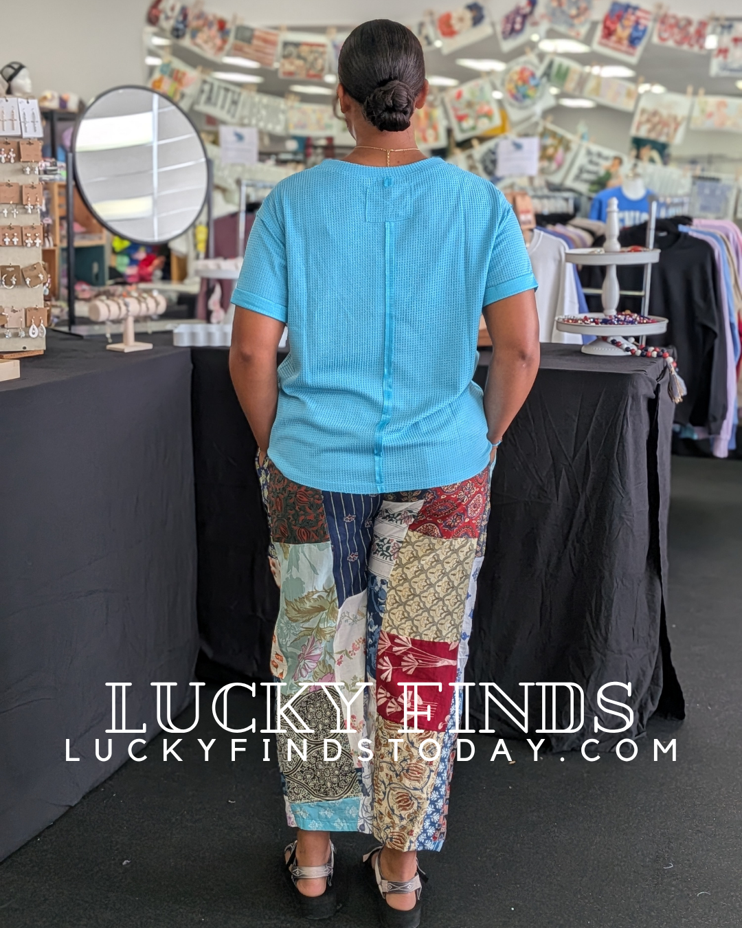 Vintage Patchwork Jogger Pants A296