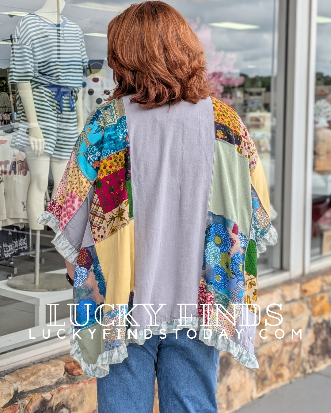 Vintage Retro Poncho Top A301