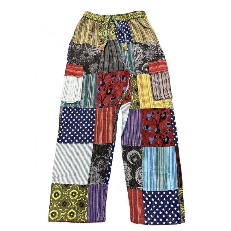 Moon & Star Patchwork Curvy Pants