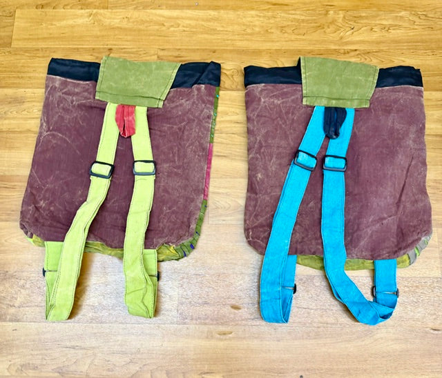 Vintage Nepal Peace Backpack A327