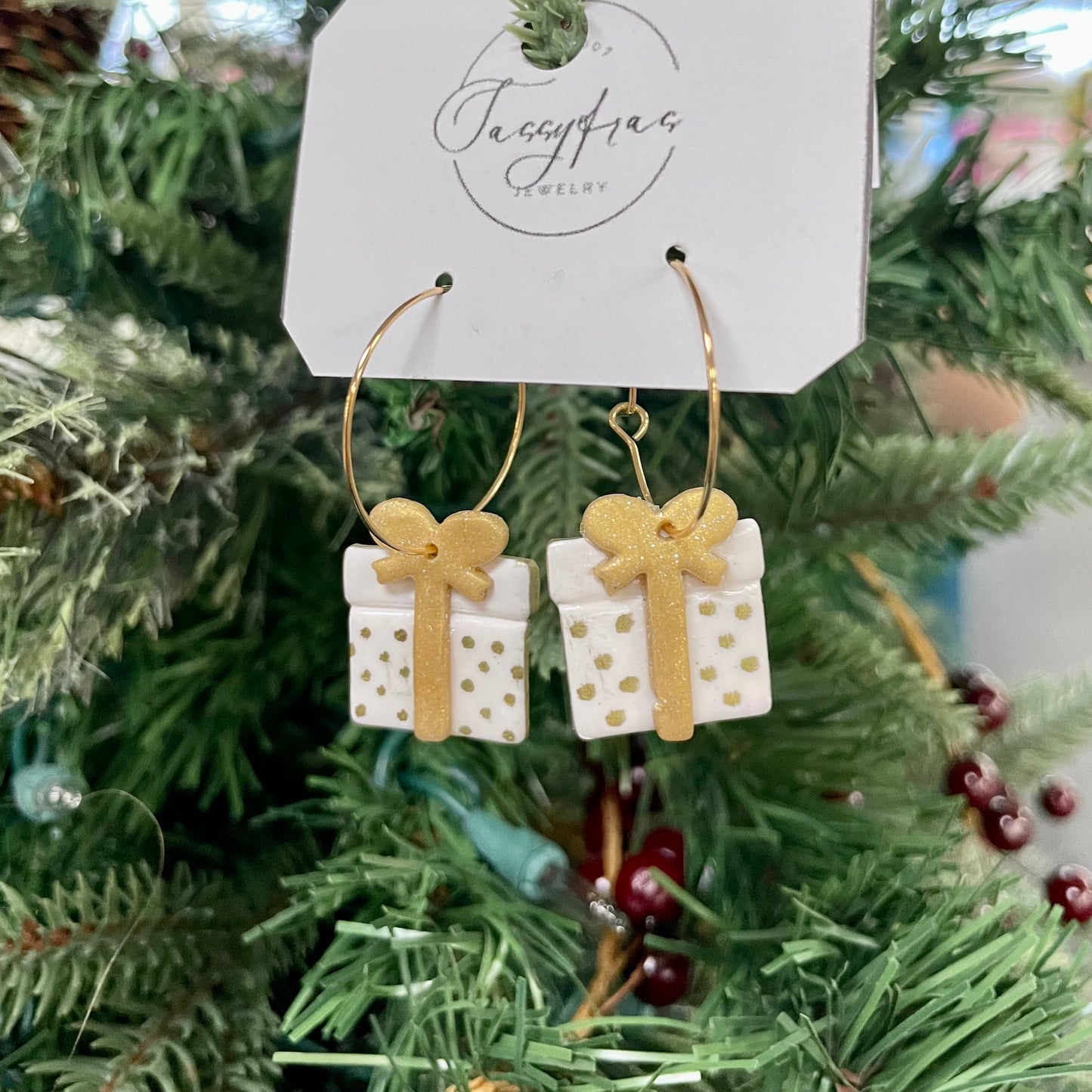 Gold Present Earrings
