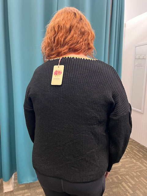 Fancy Granny Crochet Sweater Top W306