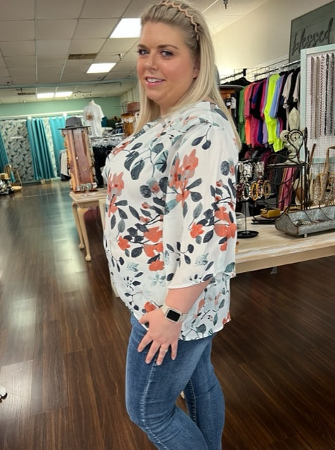 Elegant Flower Top D1030 Final Sales