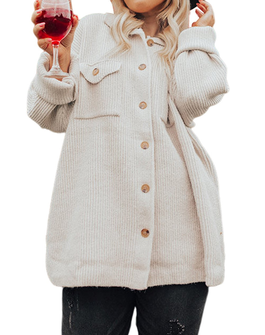 Montana Curvy Ribbed Jacket D1102