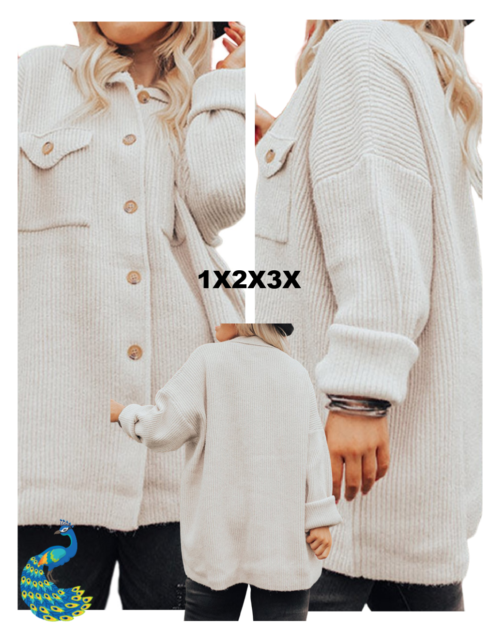 Montana Curvy Ribbed Jacket D1102