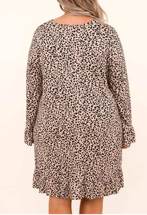 Leopard Craze Dress D1115