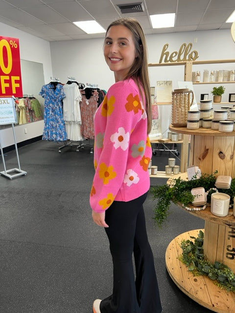 Garden Daisy Sweater D1127