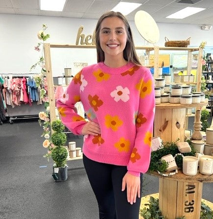 Garden Daisy Sweater D1127