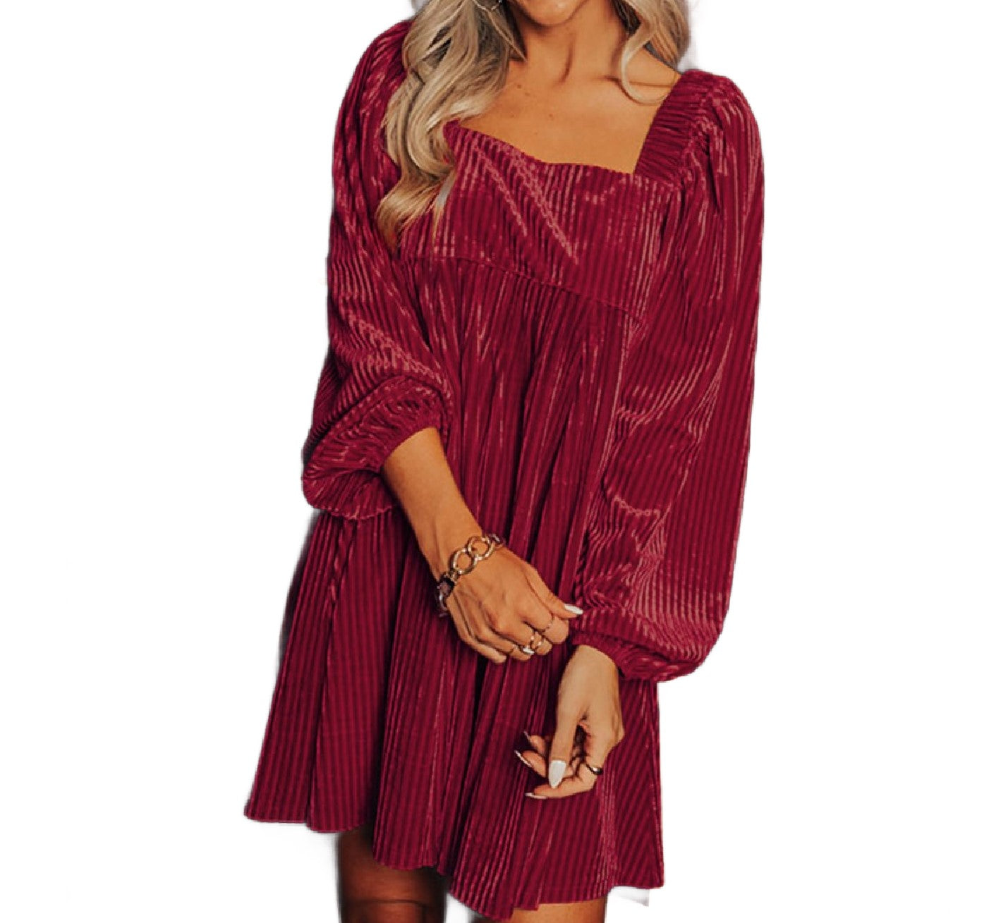 Sweet Velvet Dress D1157