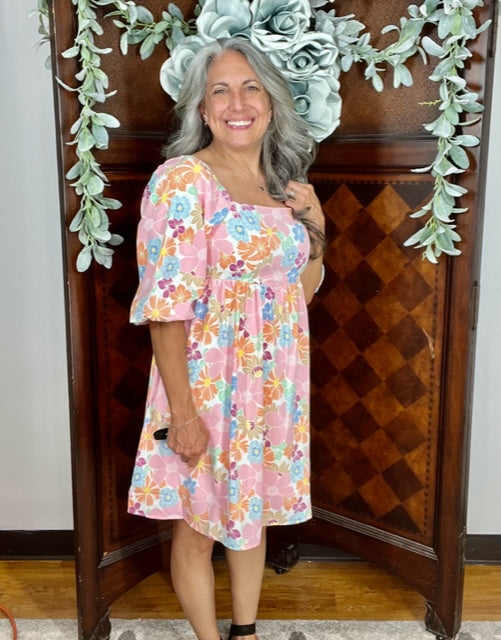 Summer Floral Dress D1270