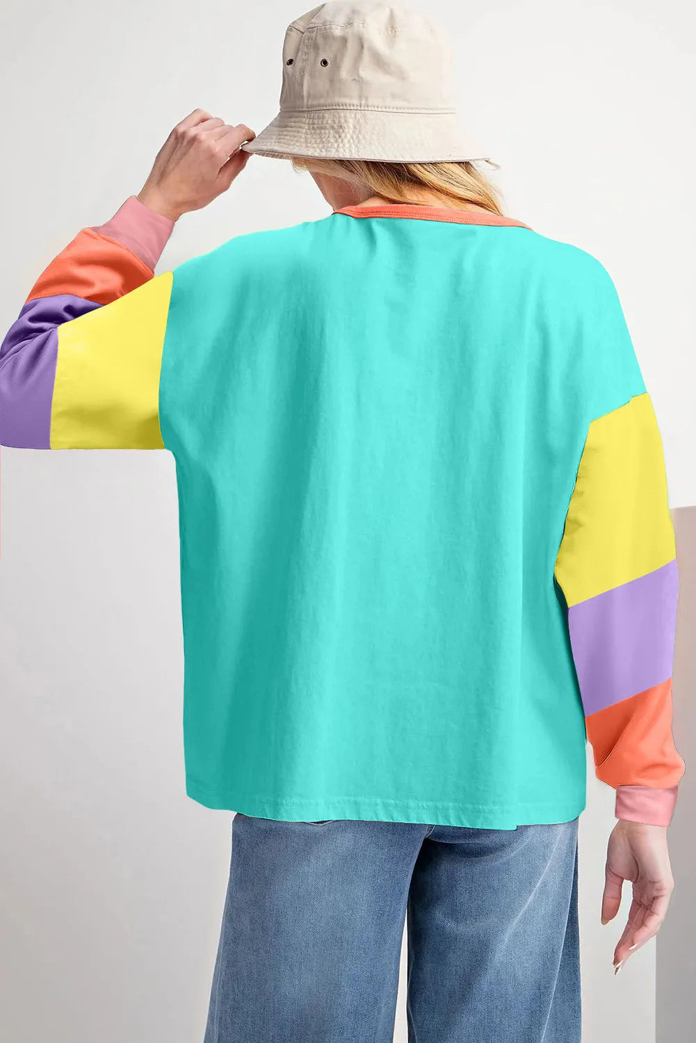 Catch Me Colorblock Top D1349