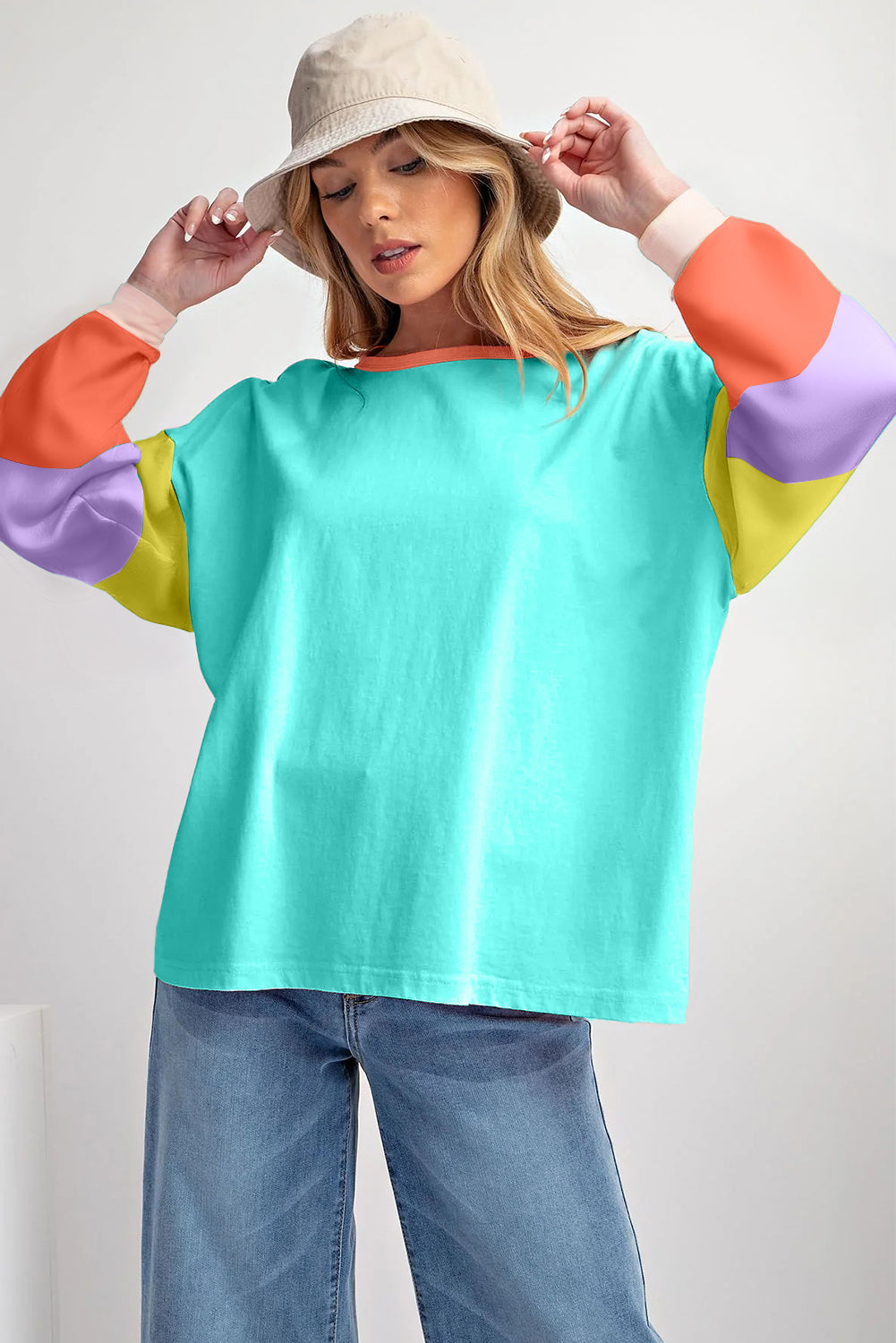 Catch Me Colorblock Top D1349