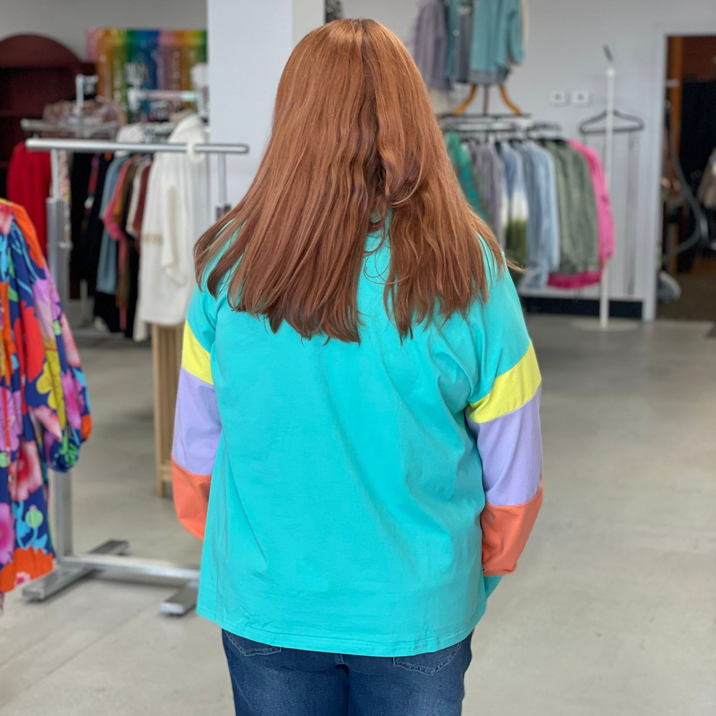 Catch Me Colorblock Top D1349