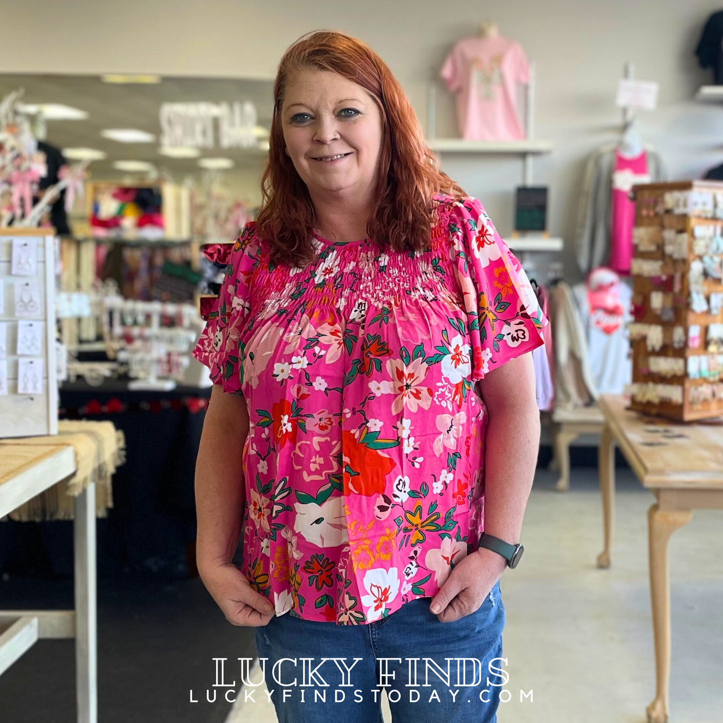 Bahama Floral Top D1457