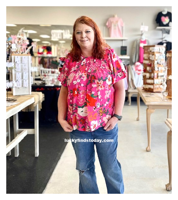 Bahama Floral Top D1457