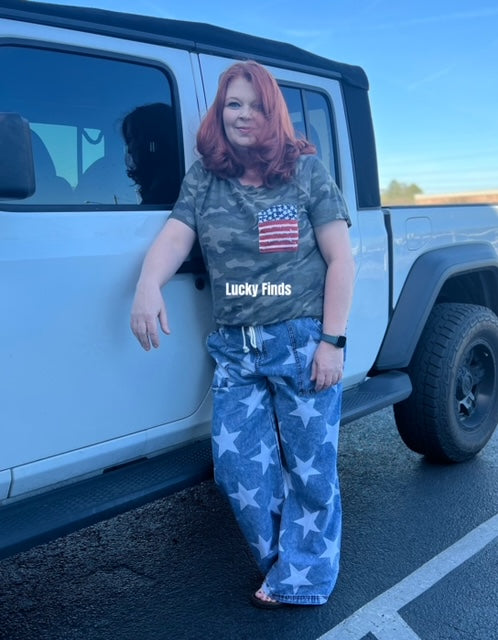 Graceful Star Denim Jeans D1497
