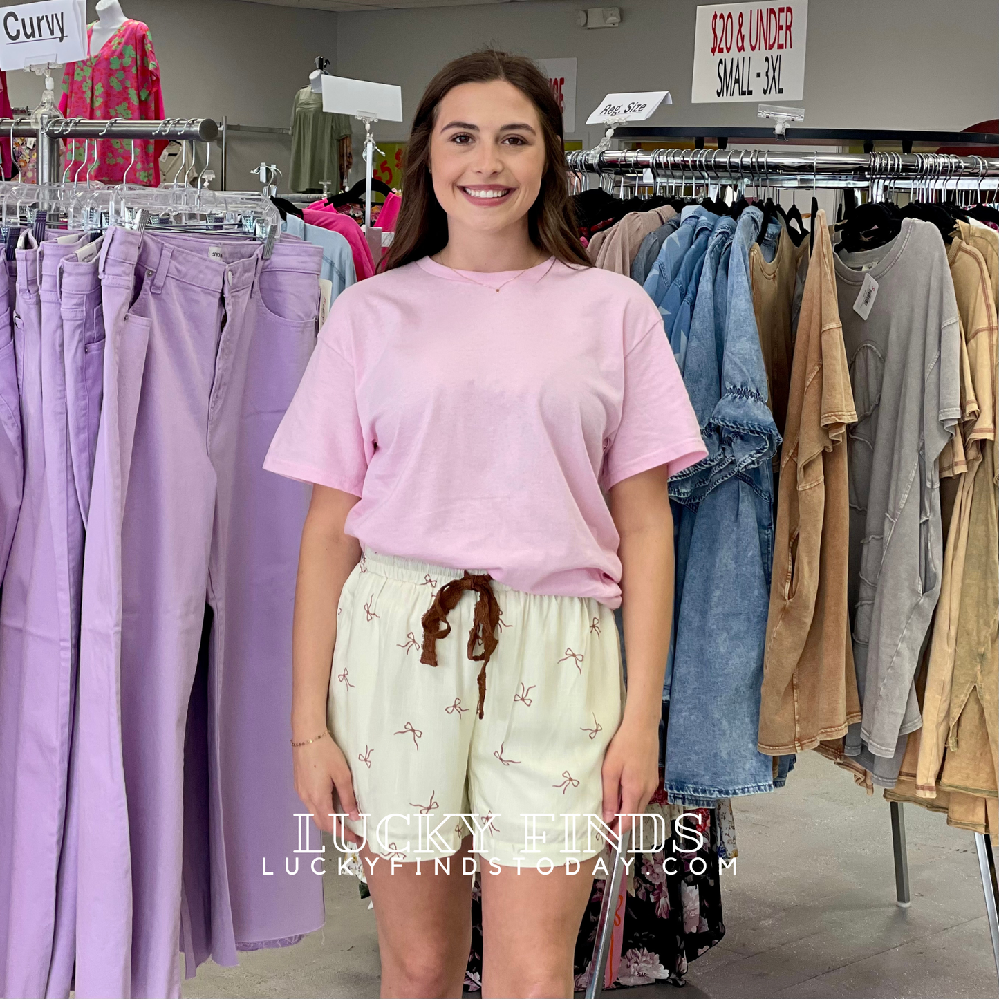 Madison Casual Bow Shorts D1548