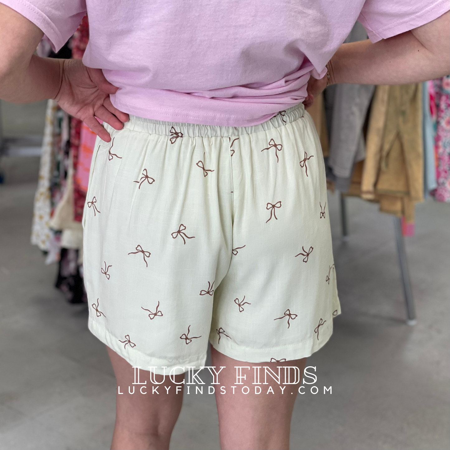 Madison Casual Bow Shorts D1548
