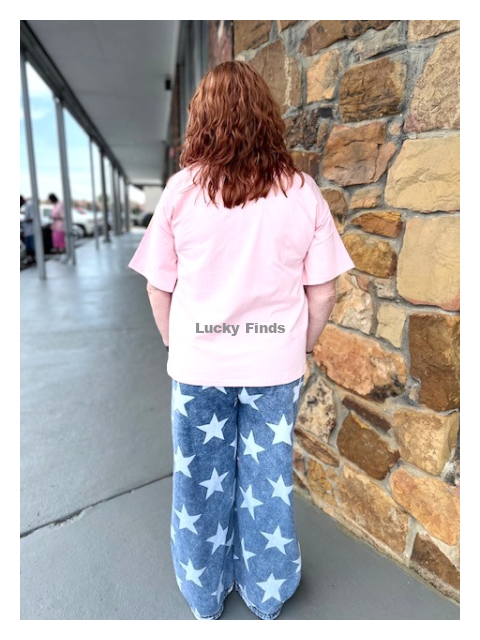 Multi Stars Patch Curvy Top D1560