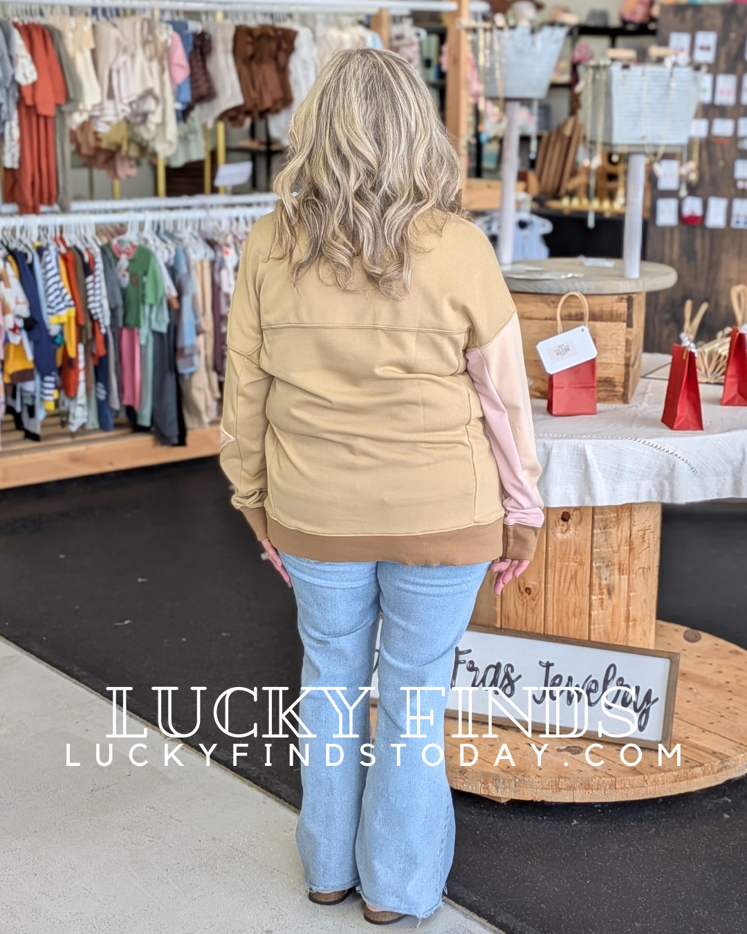 Lucky Star Patch Top D1606