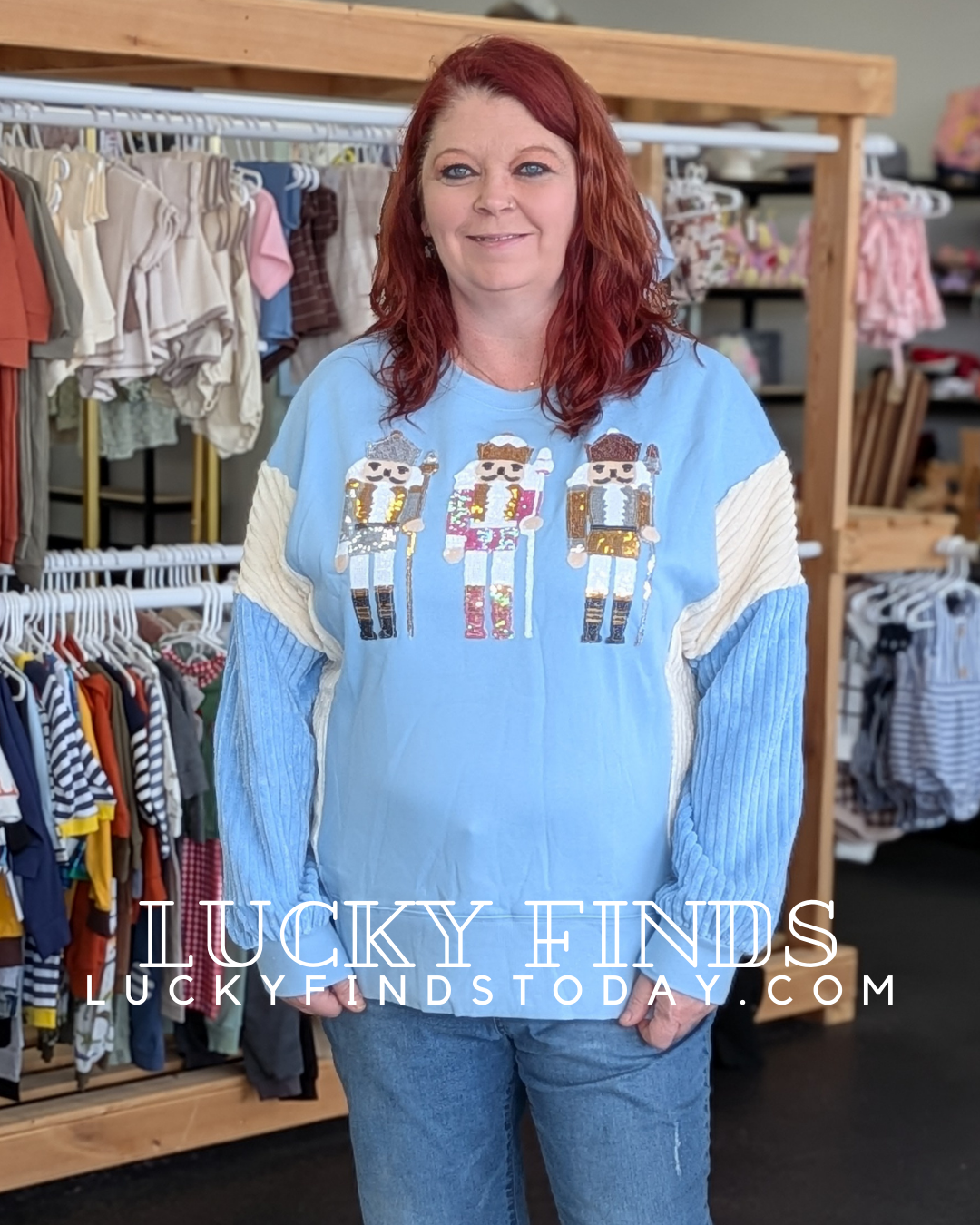 Holiday Sequin Nutcracker Top D1608
