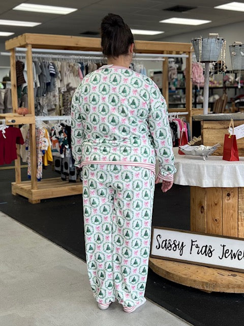 Christmas Tree Contrast Pants Set D1616