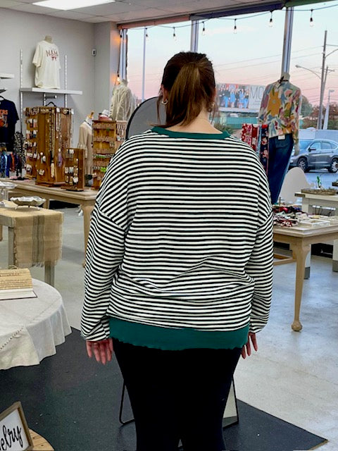 All So Nice Stripe Top D1640