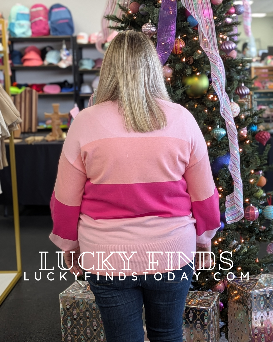 Sweet Holly Jolly Sequined Top D1650