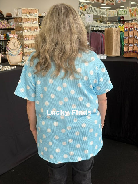 Lovely Polka Dot Top D1718