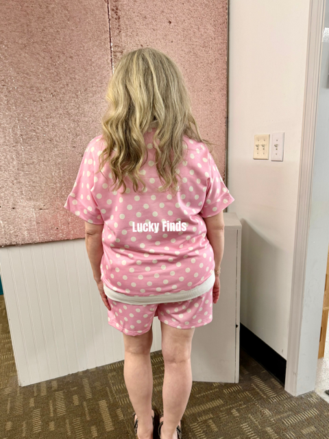 Lucky Polka Dot Shorts Set D1744
