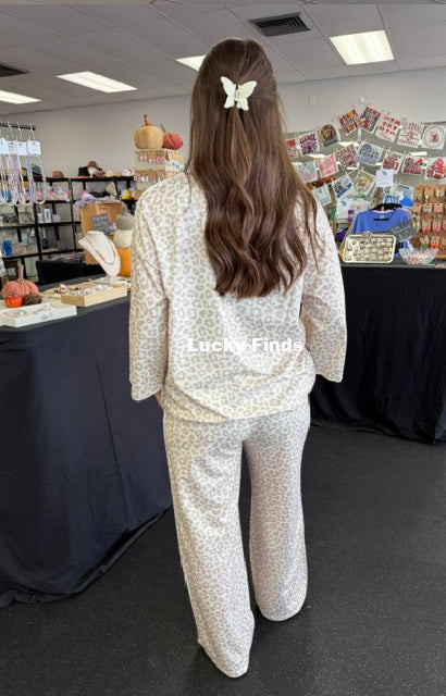 Leopard Print Pants Set D1773