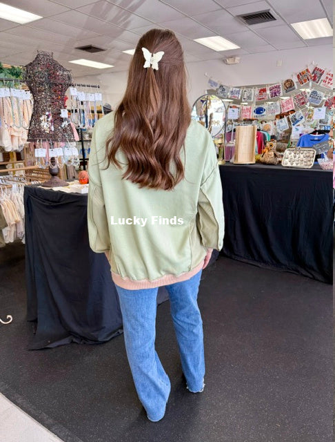 Sequined Mallard Duck Sweatshirt D1781
