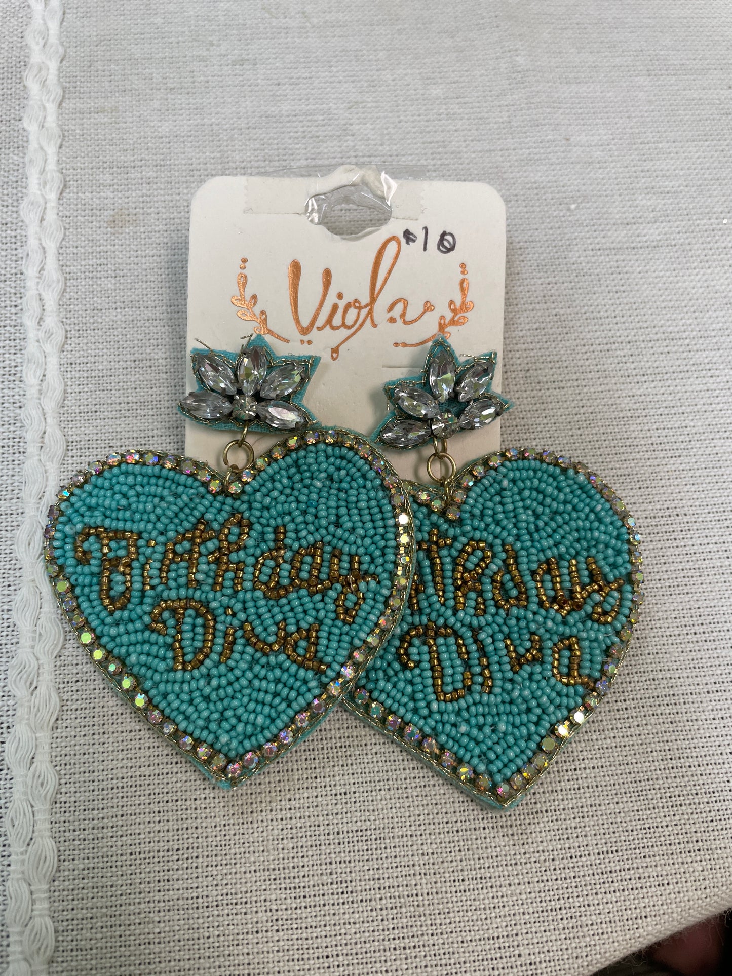S319 Birthday Diva earrings