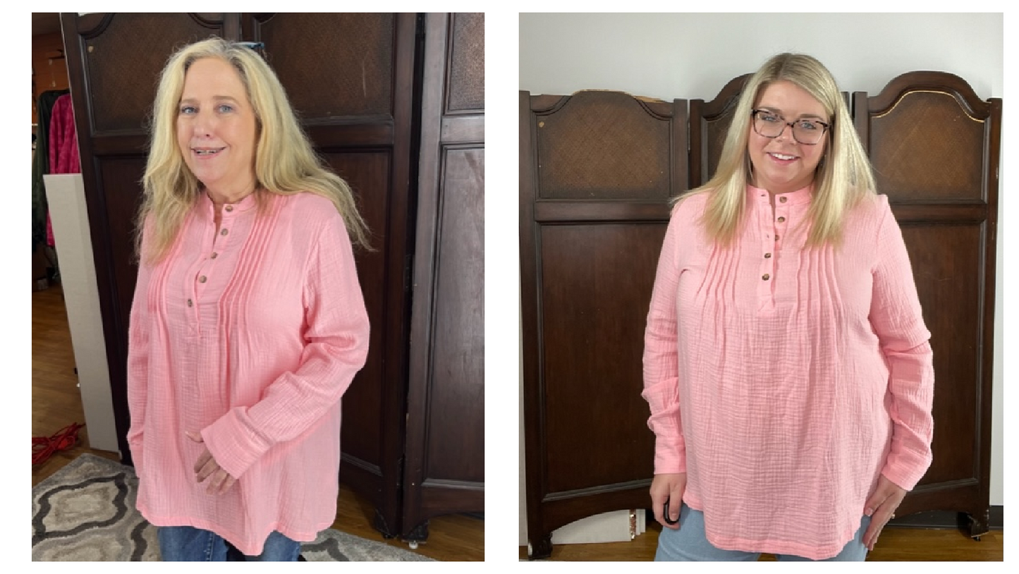 Crinkle Waffle Knit Top D817