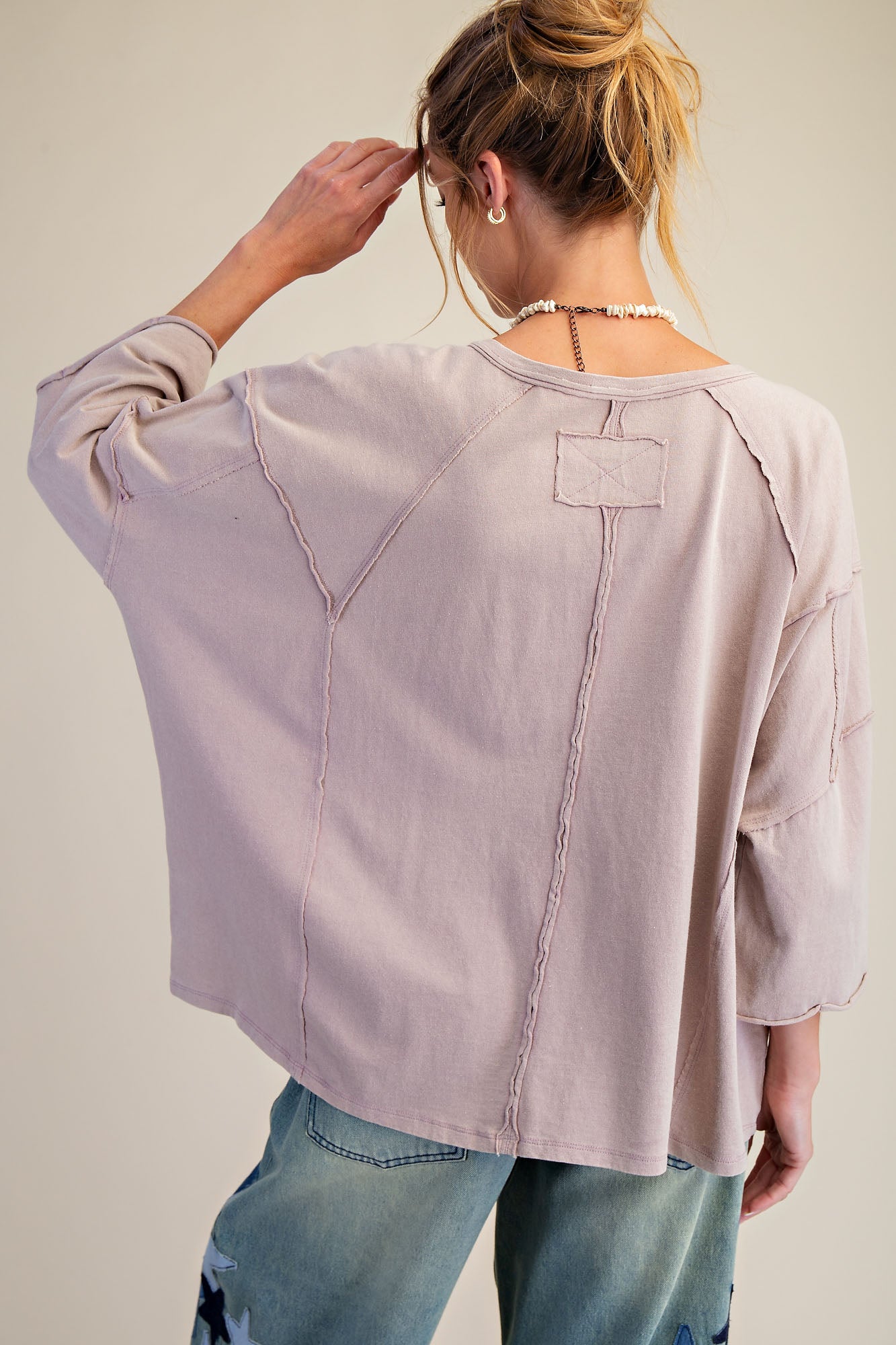 Cozy Easel Love Patch Top P379
