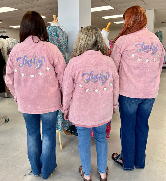 Lucky Patch Sequin Jacket 8626 Final Sale