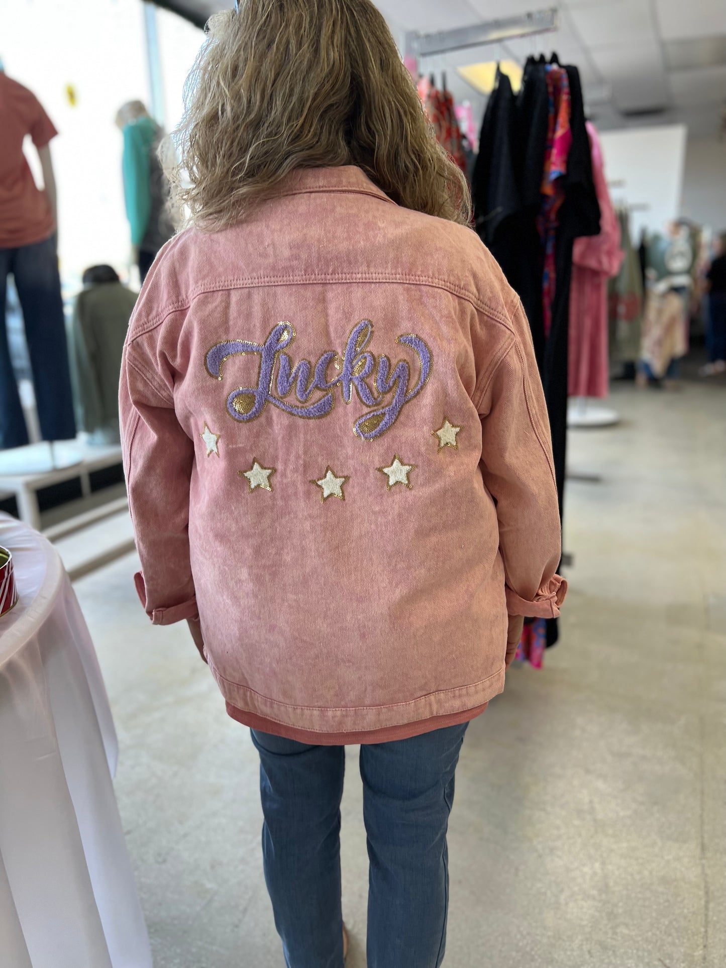 Lucky Patch Sequin Jacket 8626 Final Sale