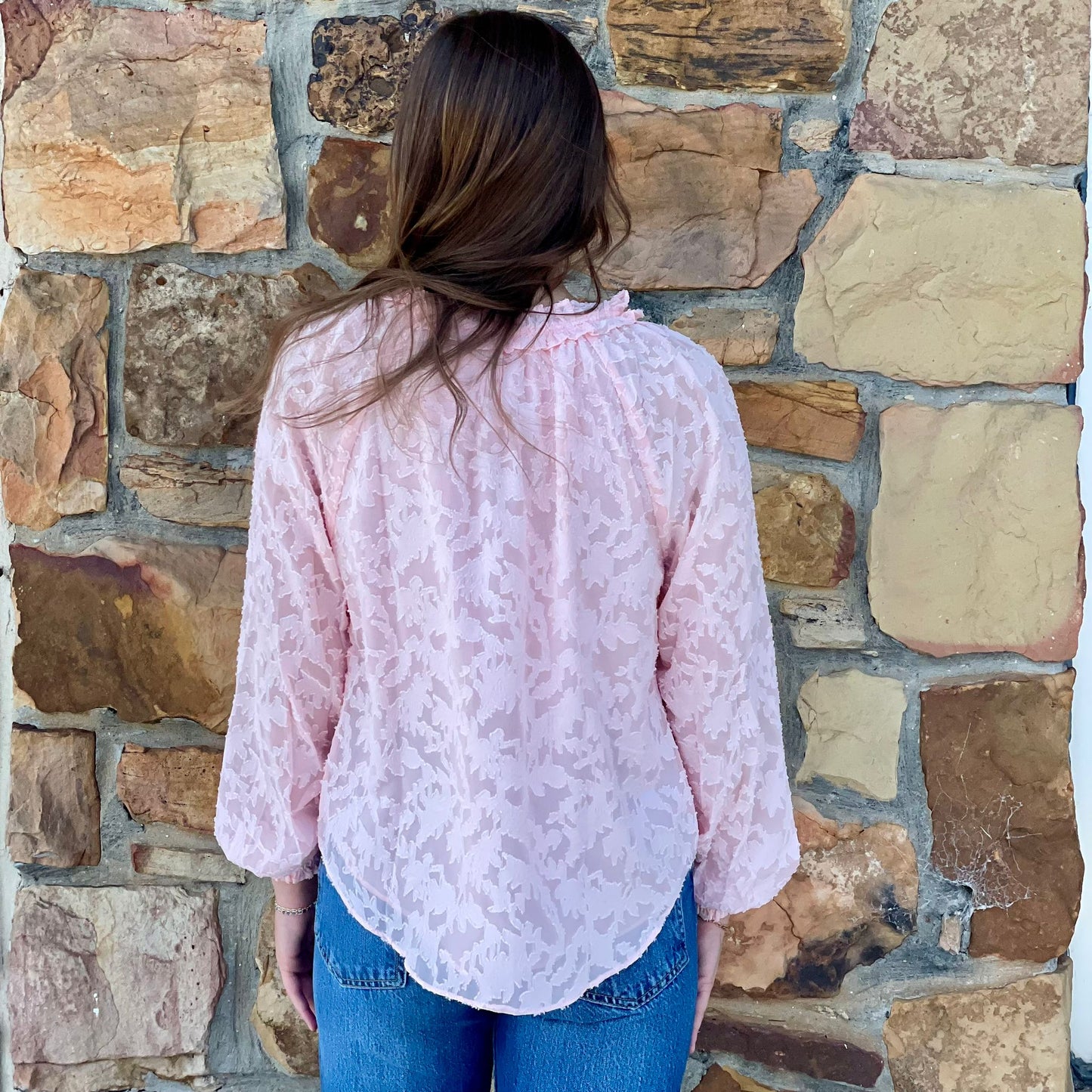 Raglan Jacquard Blouse 8650
