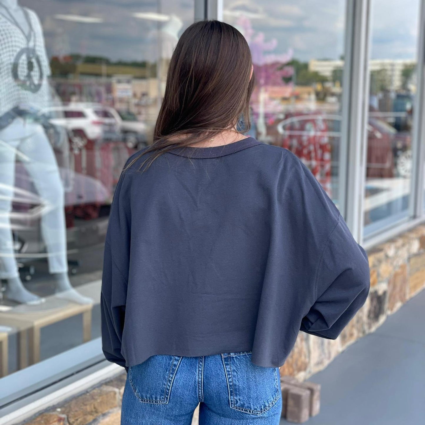 Howdy Sequin Patchwork Top 8681 Final Sale